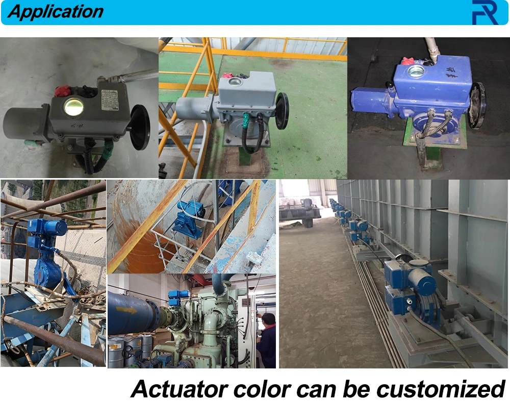 Sh250/K/F30 Sh600/K/F30 Actuator Damper Motorized 90 Degree Part-Turn Electric Actuator