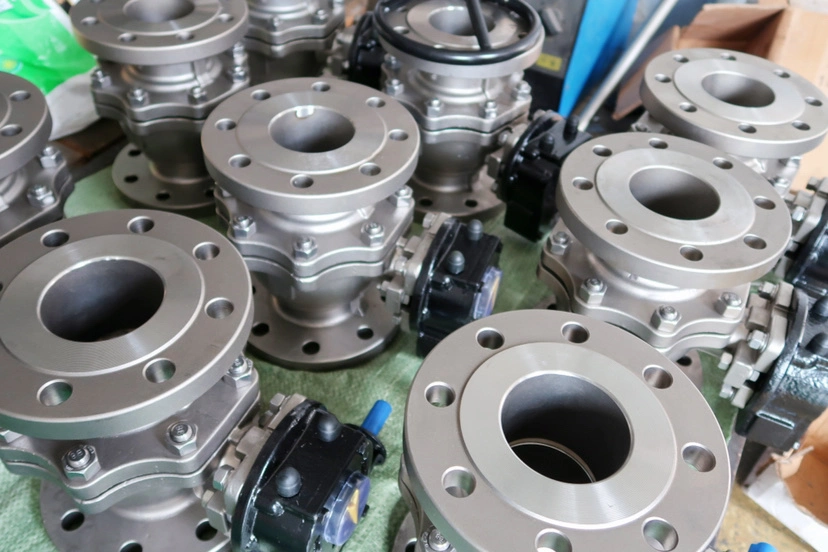 Motor Operated Wafer Flange V Ball Valve with Electric Controller