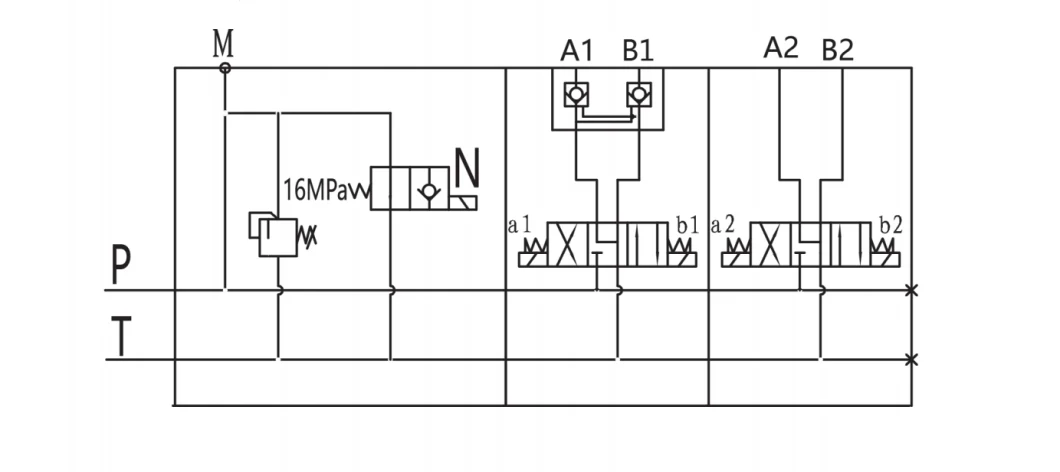 Hydraulic Control Valve Flow Control Derictional 2 Way Valve Electric for Excavators