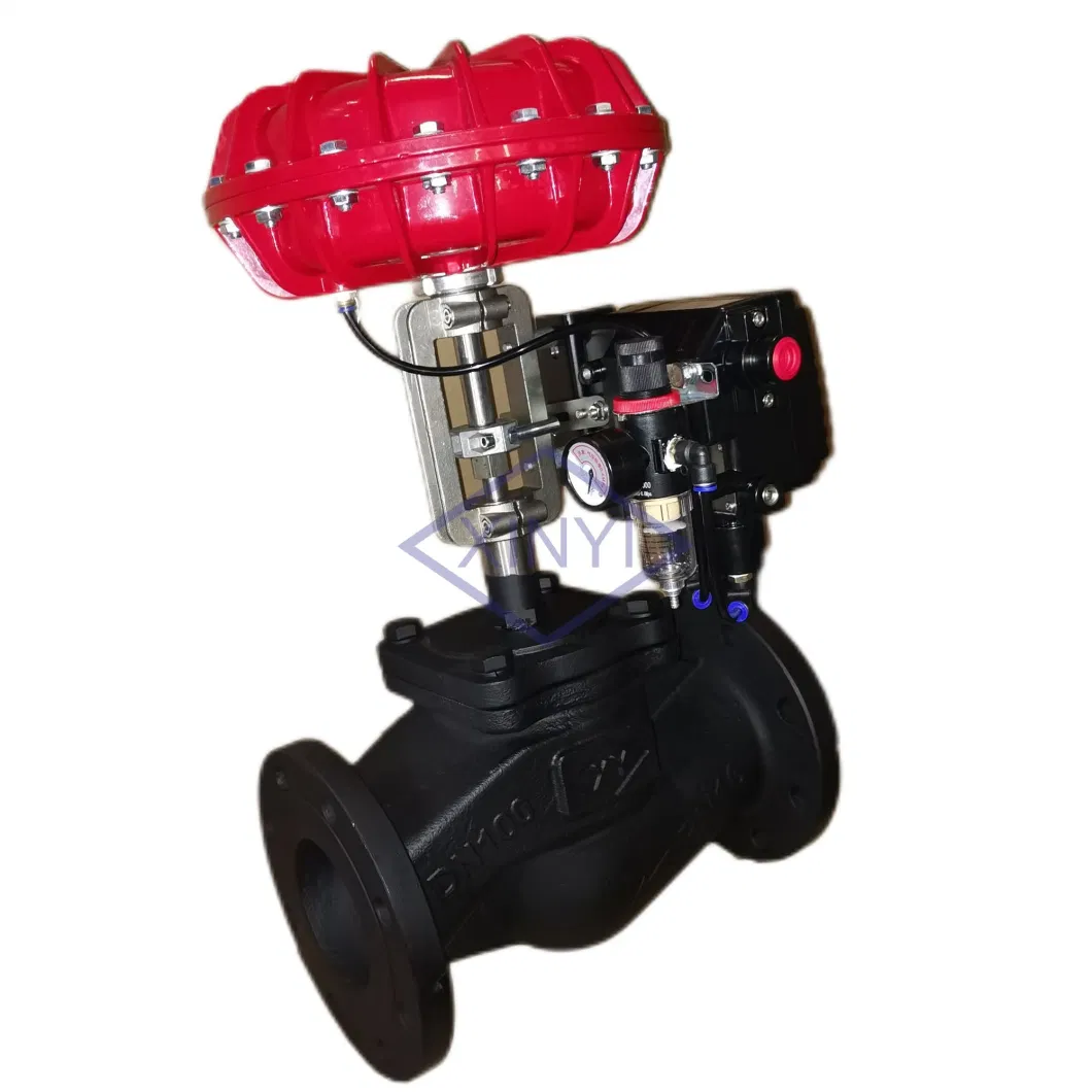 Xysp50 Diaphragm Pneumatic Control Wcb Body Proportional Flow Control Valve with SMC Positioner