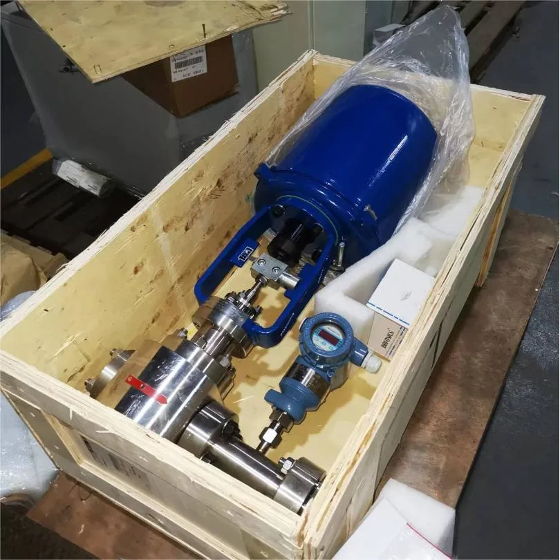 High Temperature High Pressure Butt Welded Ends Electric Actuated Globe Control Valve