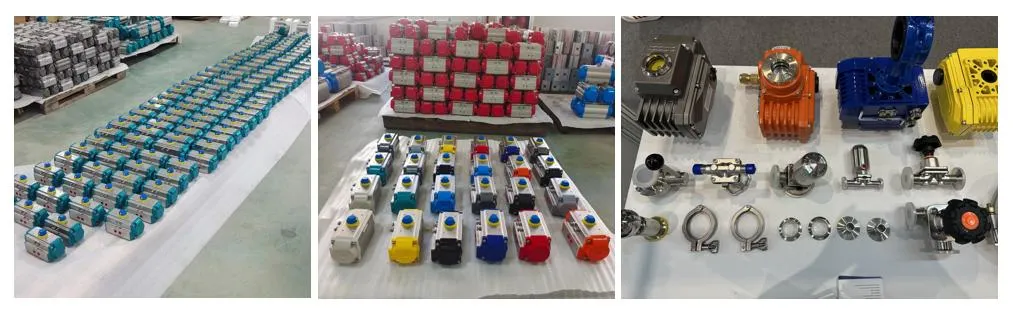 Pneumatic Actuated 3PC Flanged Stainless Steel 316 Ball Valve