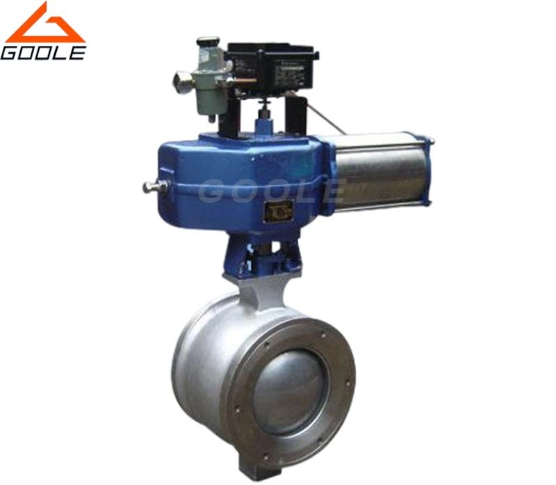 Electric/Motorized Wafer Type Soft Seated V Port Segment Control Ball Valve