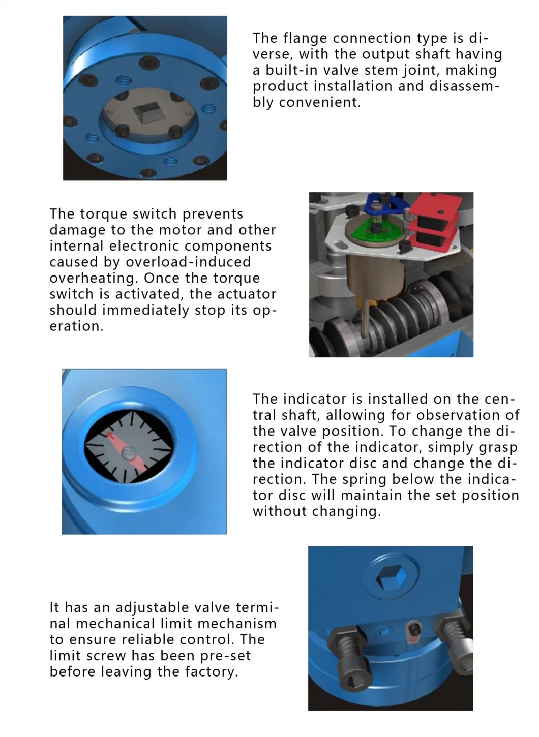 Automatic Control Part QT Series Modulating Electric Actuator for Industrial Valve