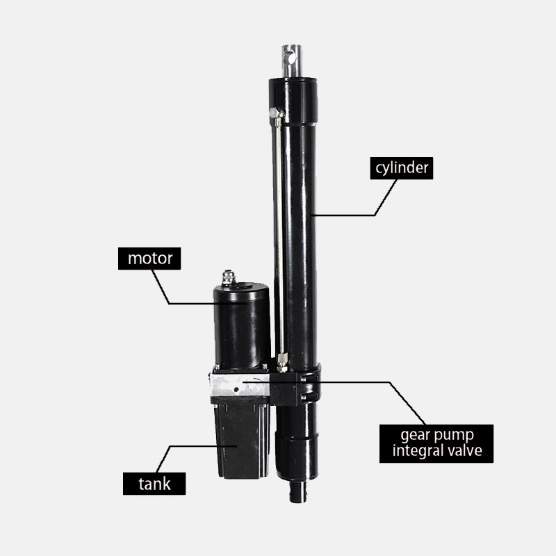 350mm Stroke Truck Tractor Loader 500kg Powerful Waterproof Electro Hydraulic Linear Actuator