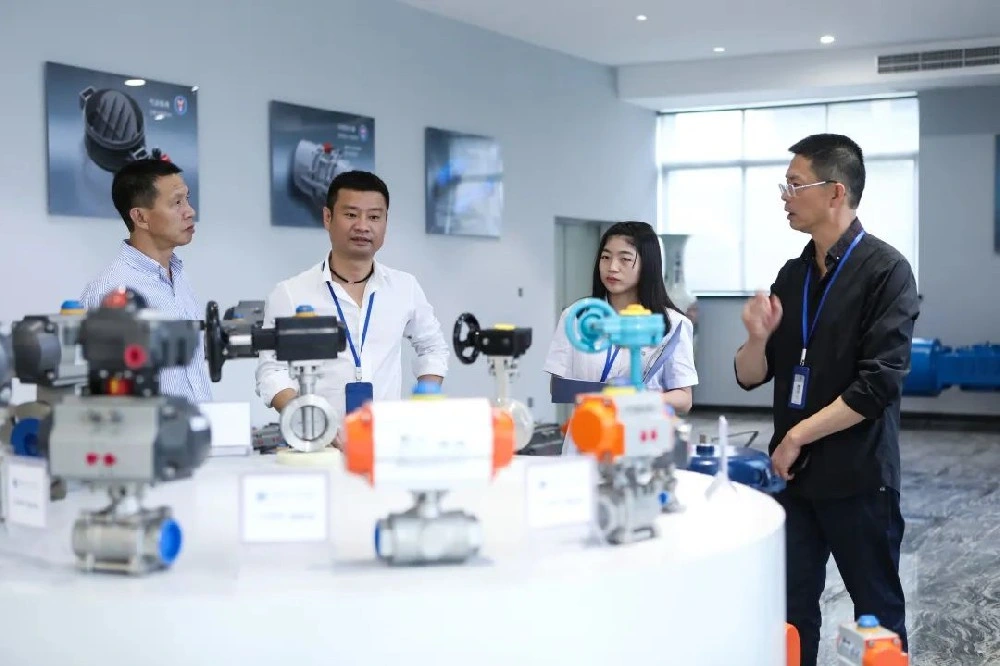 Wafer Butterfly Valve with Spring Return Pneumatic Actuator
