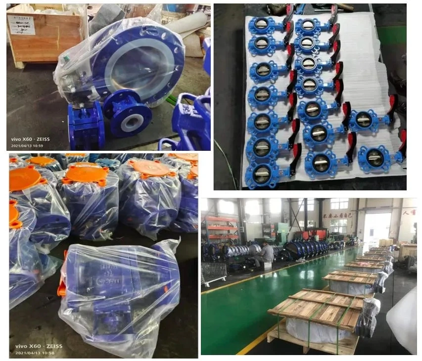Electric Motorized Actuator Water Control Flange Type Butterfly Valve