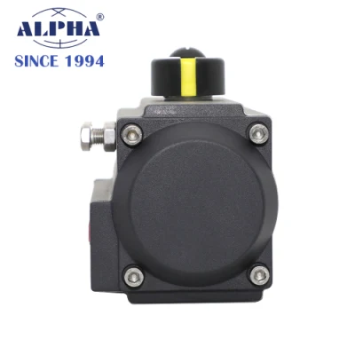 CE/ SGS/ ISO9001 Alpha serie C Rt075r10 cremallera y piñón Actuador neumático para válvula de Buttery o válvula de bola