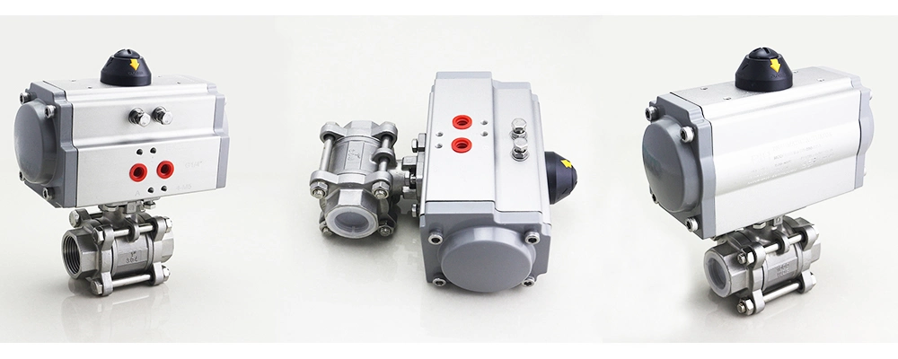 at-63D Series Double Acting Pneumatic Rotary Actuator Ball Valve Butterfly Valve Spring Return Pneumatic Actuator