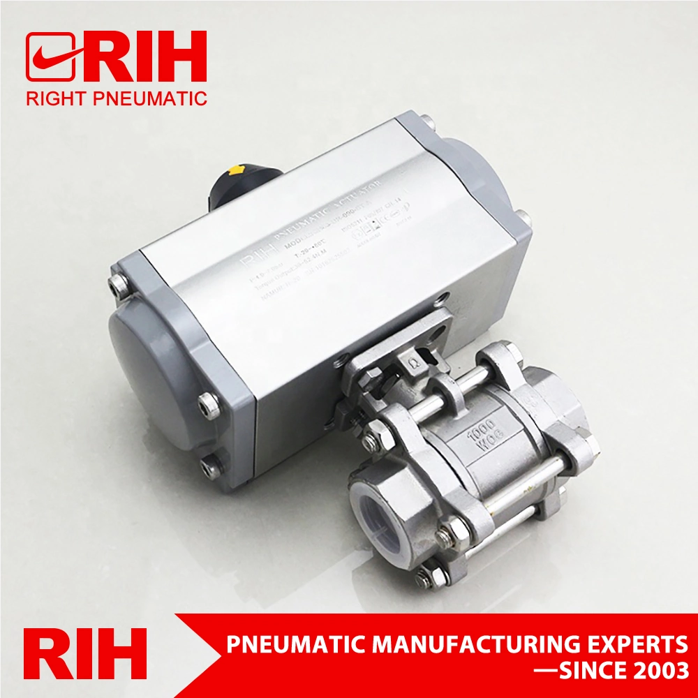 at-63D Series Double Acting Pneumatic Rotary Actuator Ball Valve Butterfly Valve Spring Return Pneumatic Actuator