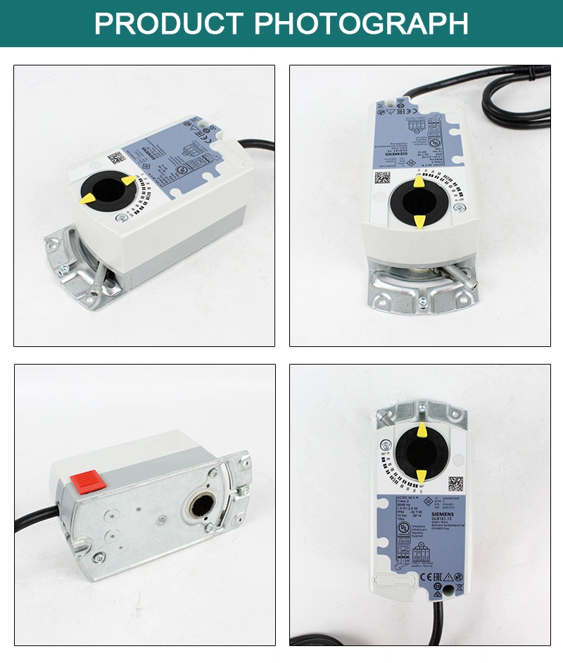 Siemens Air Damper Actuators Rotary Version, Electric Motor-Driven Actuators Modulating, AC24V, Glb161.1e