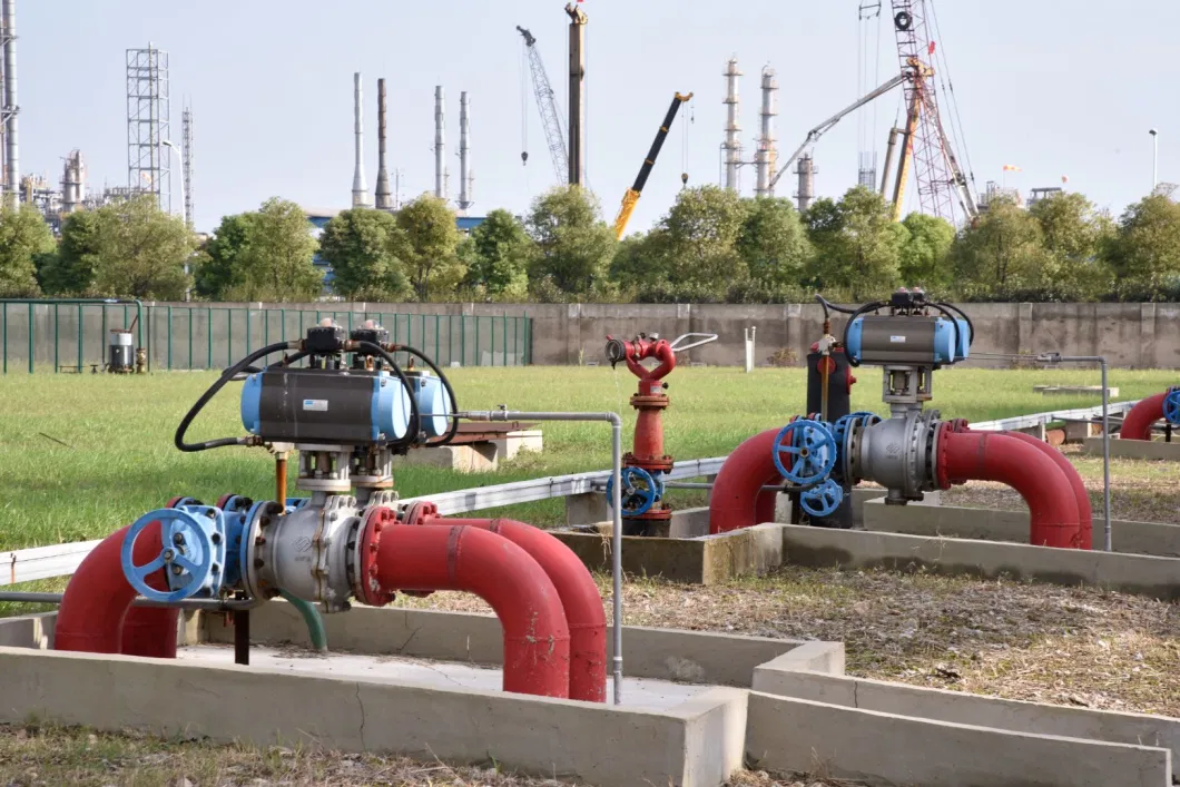 Top Guide Single Seated Pneumatic Diaphragm Actuator Pneumatic Control Globe Valves