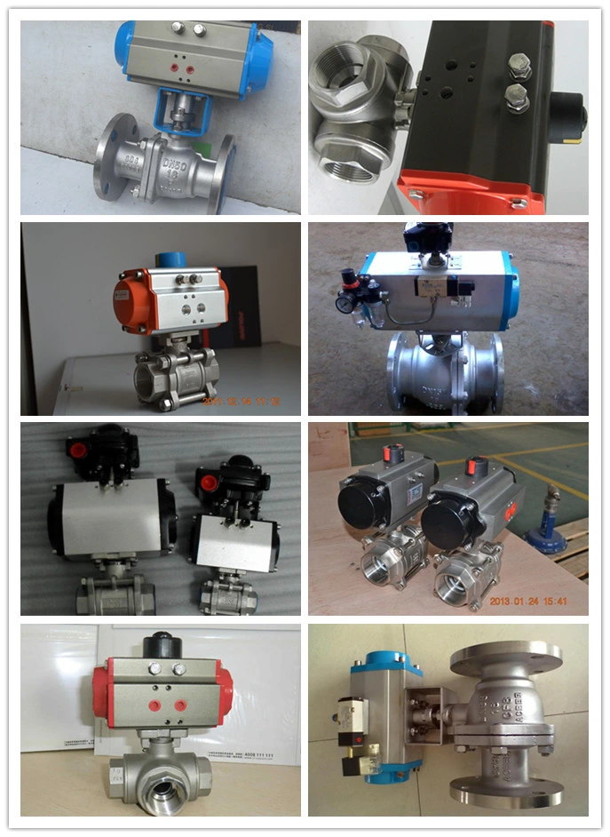 Stainless Steel/Carbon Steel CF8m ISO5211 Top Flanged/Mounting Pad 150lb/10K/Pn16 Pneumatic/Electric Drive/Motor Driven/Actuator 2PC Ball Valve