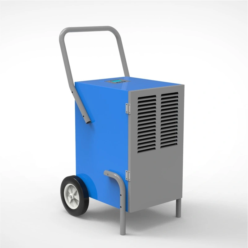 Portable Basement Dehumidifier with Folding Handle and Universal Wheels Air Dryer