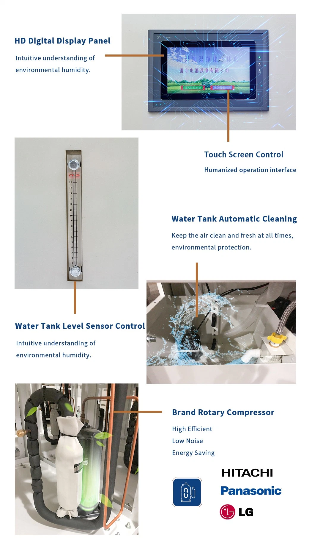 High/Low Speed Wind Control Computer Room Air Drying Humidification Purification Machine