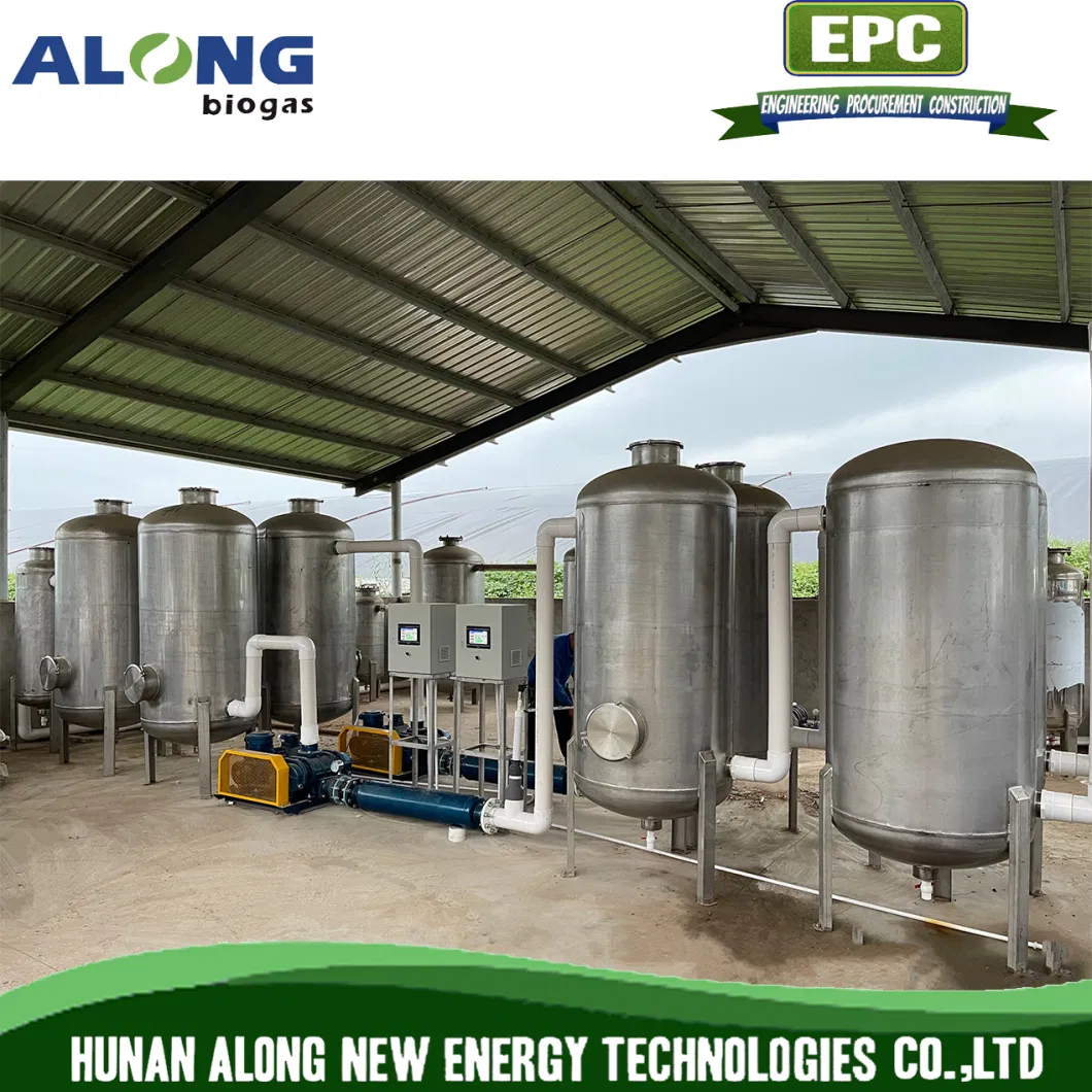 20~500m3/H Biogas Pre-Treatment System Desulfurization Dehumidification Scrubber Tower System