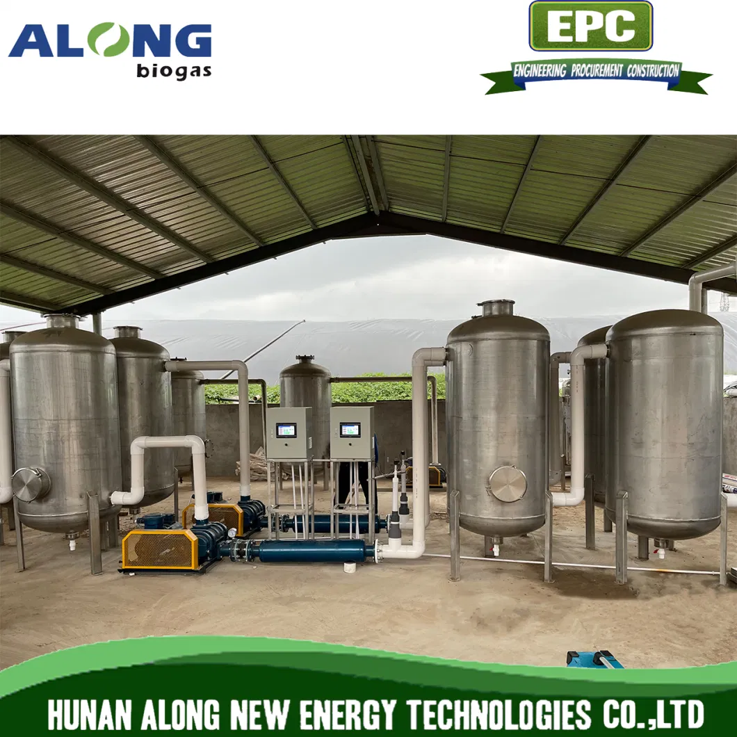 20~500m3/H Biogas Pre-Treatment System Desulfurization Dehumidification Scrubber Tower System