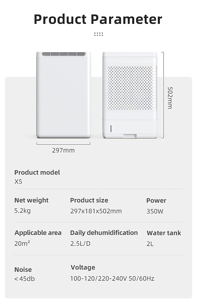 Refrigerative Light Maison Machine Honey 50L Dehumidifying for Dry Cabinet Dehumidifier