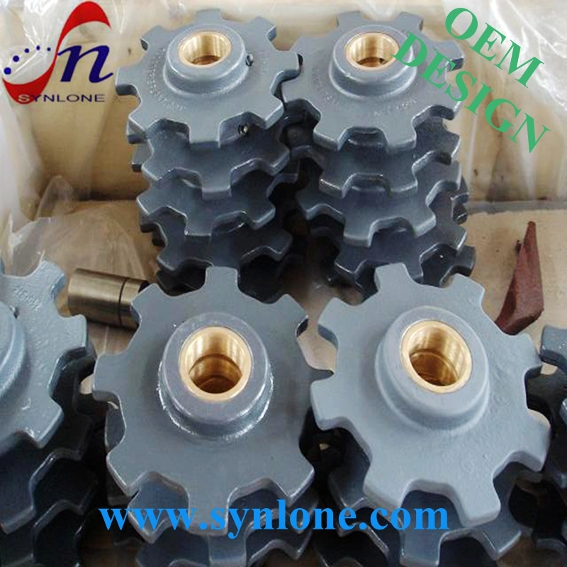 OEM Customized Iron Gravity/Sand Casting Spare Parts with CNC Machining