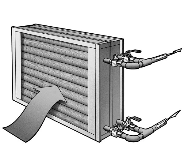 Air Cooled Stainless Steel Tube Condenser Coil Heating Radiator