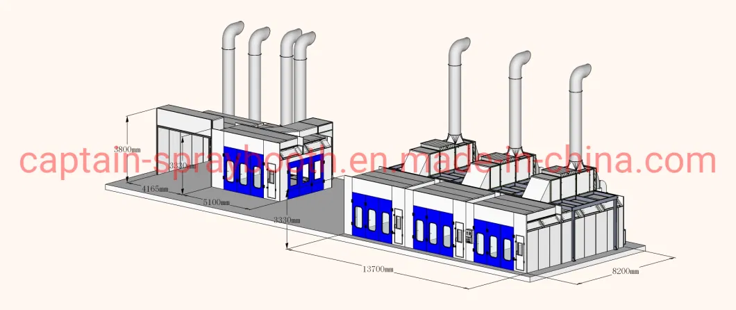 Combination Spray Booth / Preparation Bay /Mixing Room