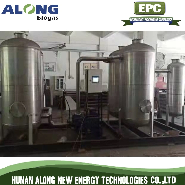 20~500m3/H Skid Mounted Biogas Desulfurization/Dehumidification Scrubber Tank System