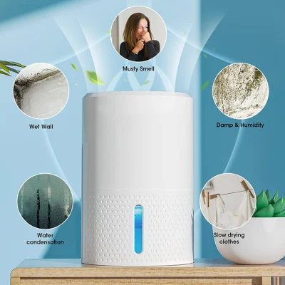  900ml silencio 9V 300ml/día Semiconductor Mini deshumidificador portátil para el hogar