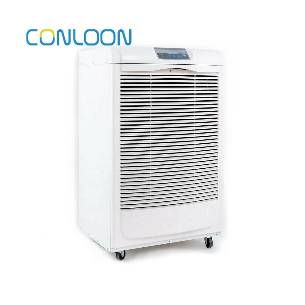 China Factory R290 Refrigerant 90 Pints/D Industrial Dehumidifier with Wheel Foldable Handle for Swimming Pool EU Market