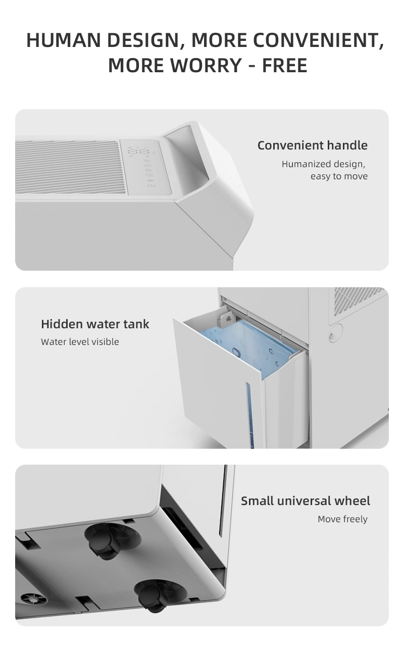 15L D Dehumidifiers Drying Chamber Air Purifier with Water Tank Smart 2 in 1 Air Purifier Dehumidifier