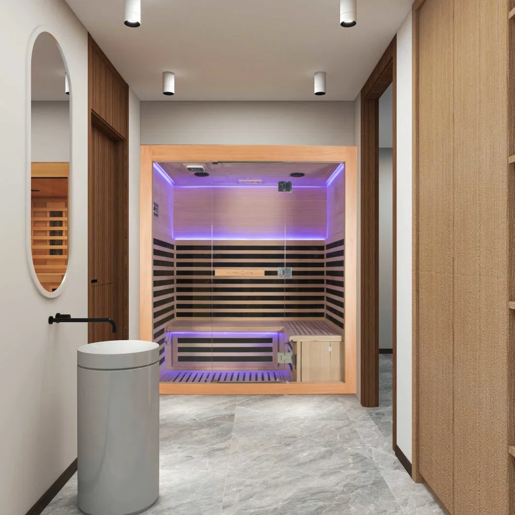 Wooden Dry Sauna Room Infrared Sauna Room