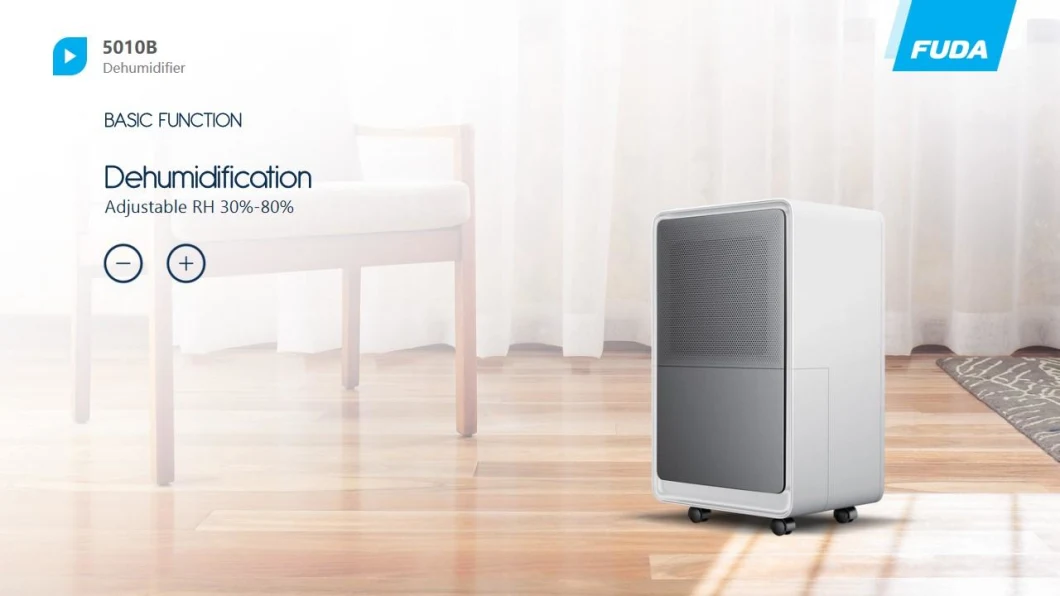 Fuda 12L/Day Multifunction Home Air Dehumidifier Dry Clothes and Voice Control