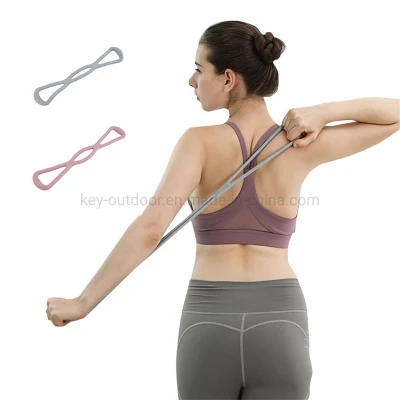 Yoga Pull up 8 Shape TPR Resistance Band Elastic Stretch Fitness Strap Band