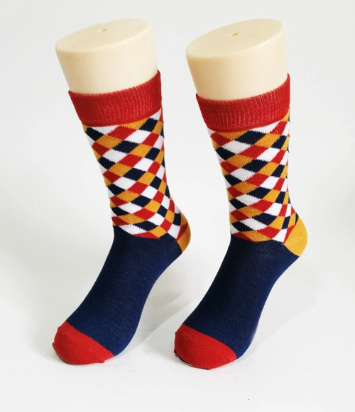 China Socks Factory New Fashion Mens Cotton Dress Socks