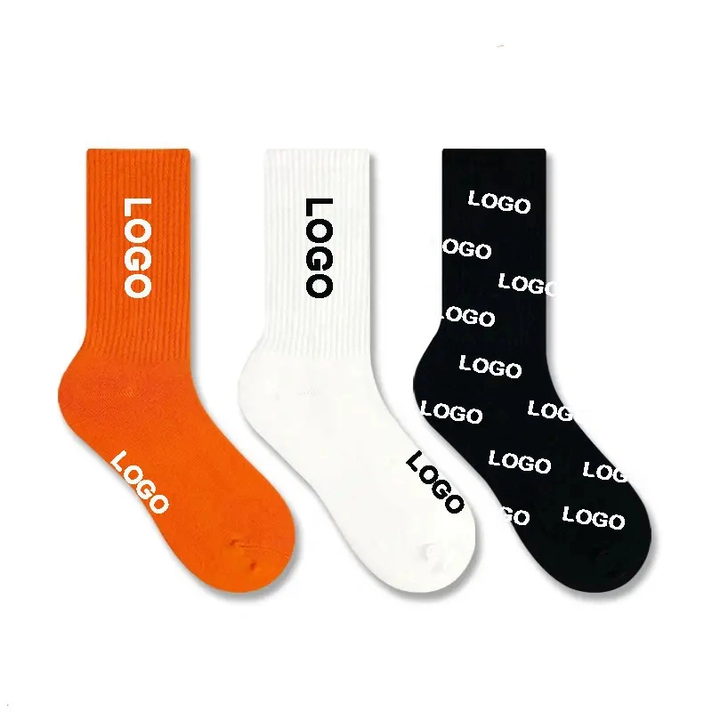 Customized Wholeseller Spring Autumn Winter Mens Cotton Jacquard Dots OEM ODM Logo Formal Crew Socks