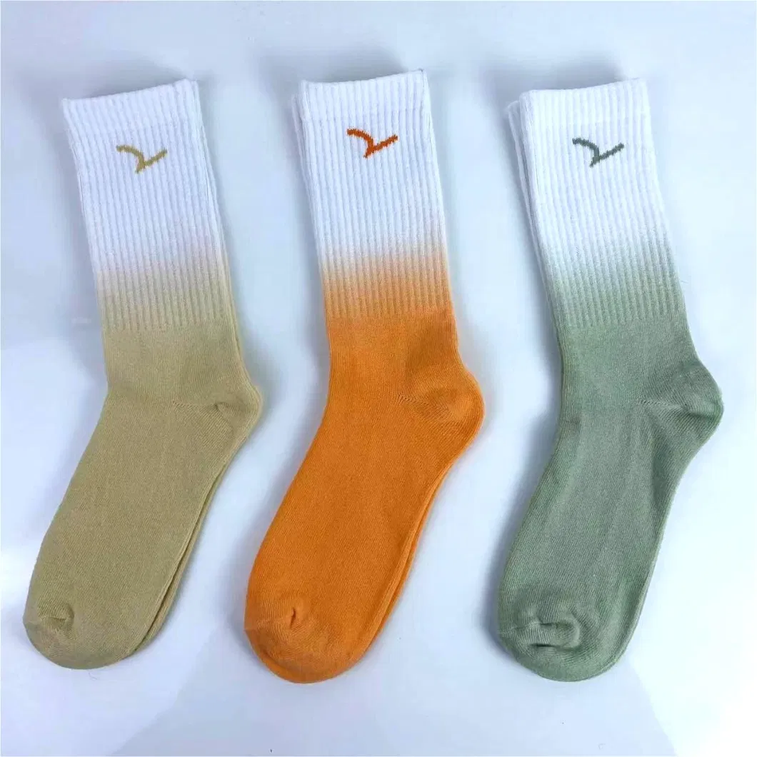 Wholeseller Fashion Anklet Branded Ribbed Crew Customized Jacquard Cotton Wool Sport Men Woman Stocking Formal Socks Christmas Promotion Tie Dye