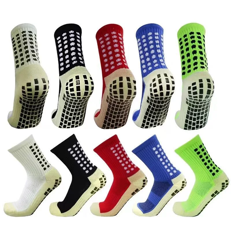 Sports Customized Training Cotton MID-Tube Grip Durable Compression MID-Tube Non-Slip Knitting Wholesale Gym Soccer Football Men Yoga Women Stocking Socks