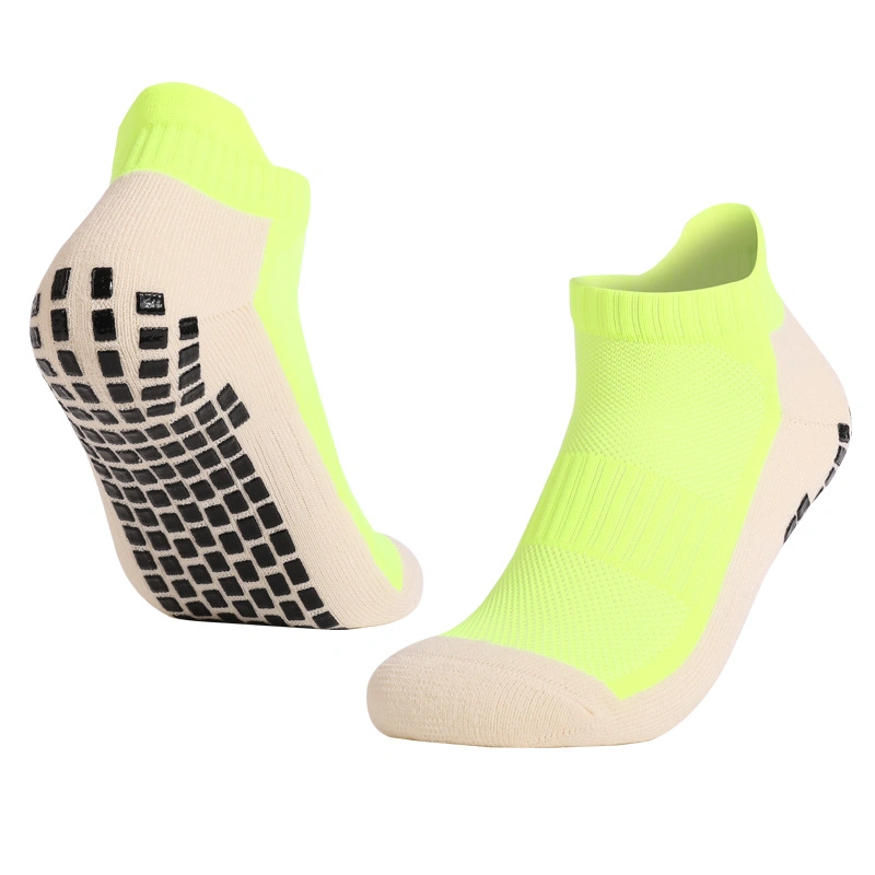 Factory Price Men Women Sports Football Slippers Socks Silicone Non-Slip Grip Soccer Ankle Socks