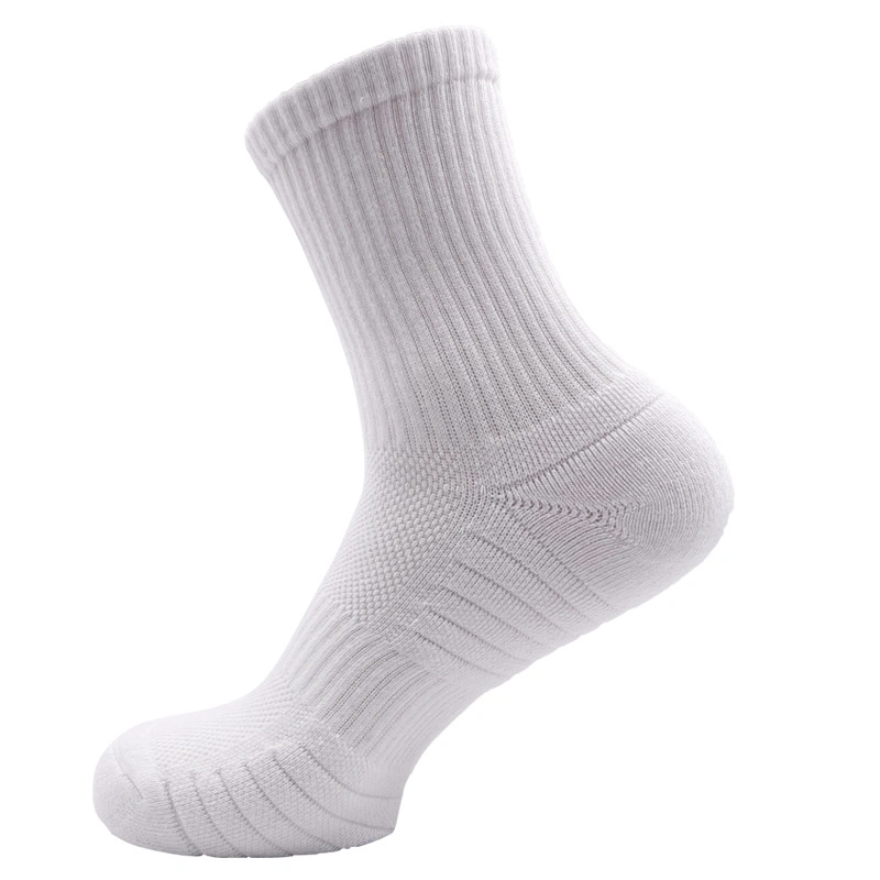 N B a Professional Middle Crew Basketball Socks High-Top Thick Towel Bottom Sports Socks Actual Combat Training Elite Socks for Men