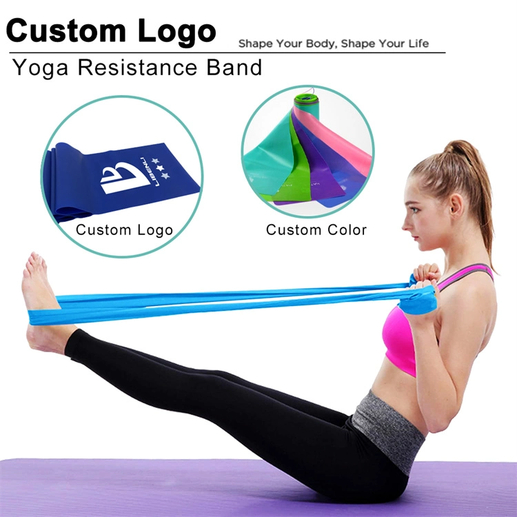 Fitness Exercise Resistance Long Elastic Tension Band for Yoga