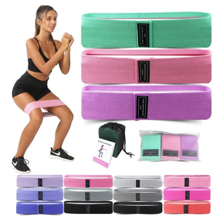 Resistance Bands for Women Butt and Legs, Fabric Glute Hip Thigh Cotton Bands for Yoga Working out, Wide Circle Non-Slip Resistance Squat Band