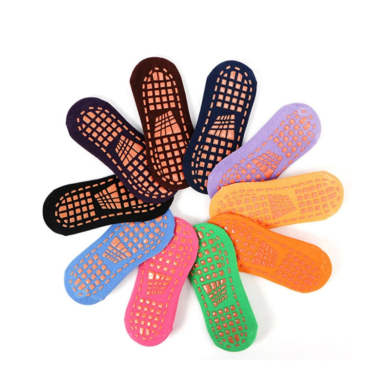 Wholesale Custom Logo Men Women Kids Unisex Yoga Jump Grip Trampoline Anti-Slip Socks