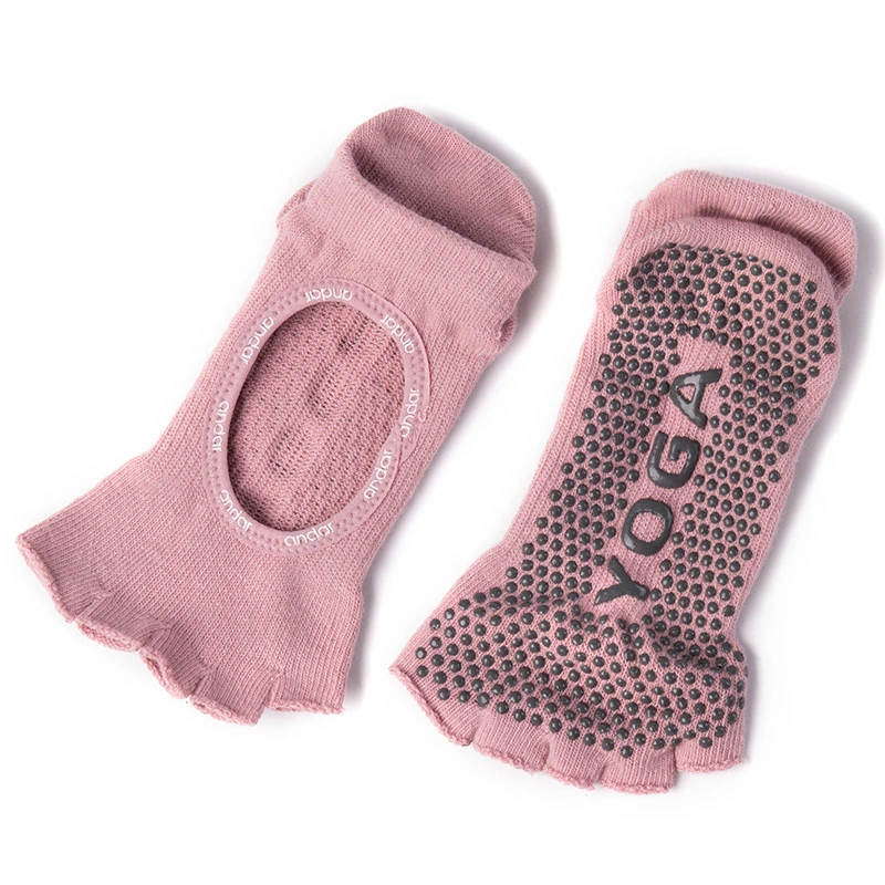 High Quality Custom Logo Non Slip Yoga Socks Wholesale for Women with 5 Toes