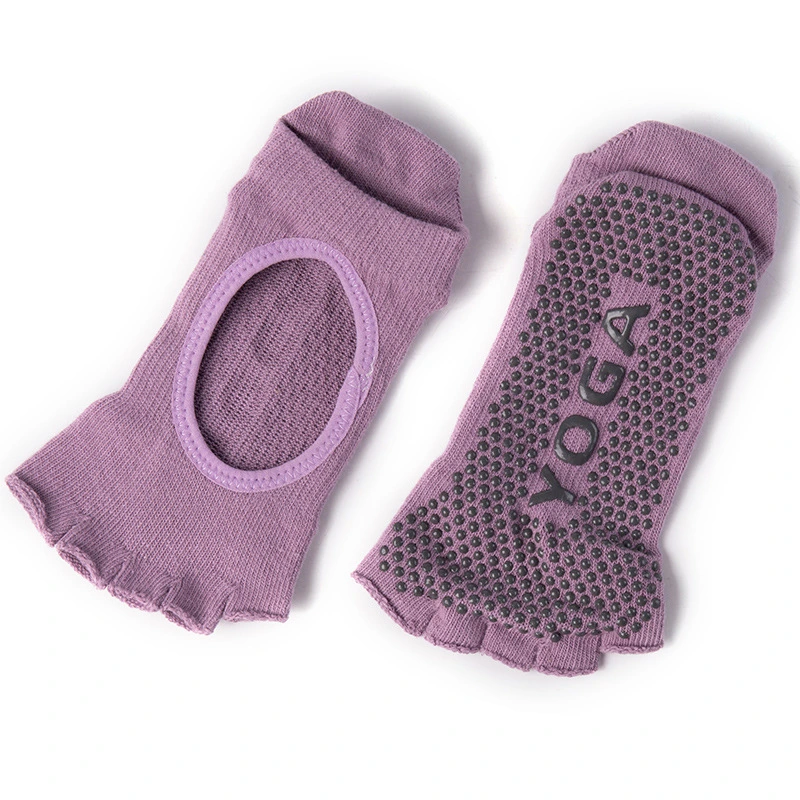 High Quality Custom Logo Non Slip Yoga Socks Wholesale for Women with 5 Toes