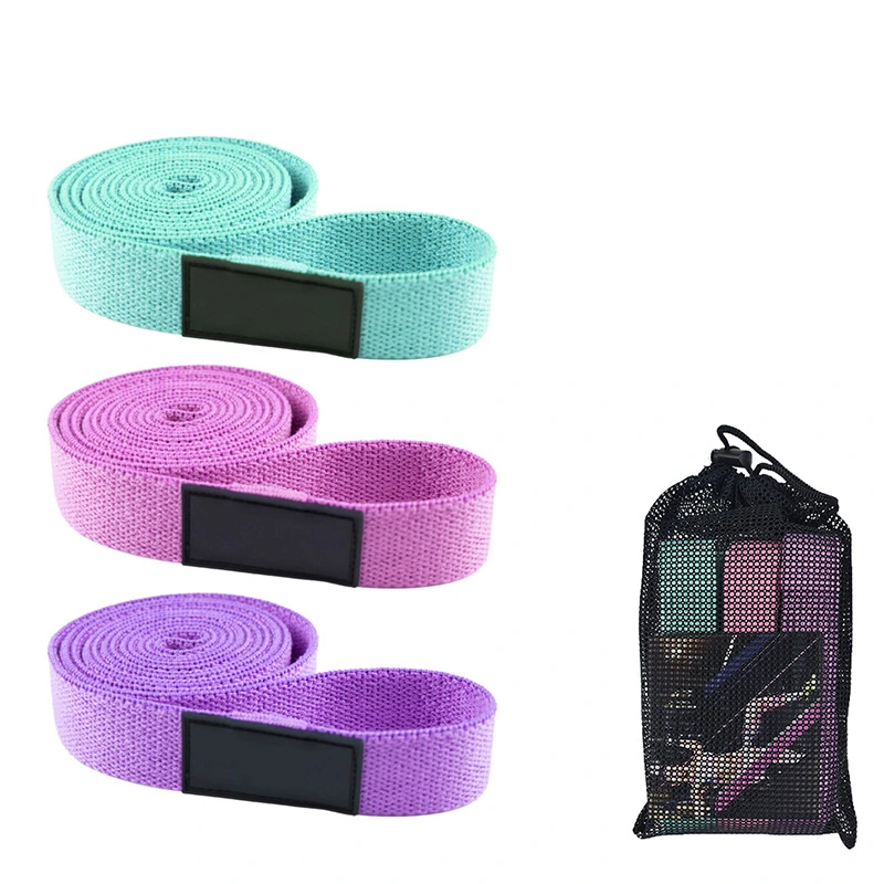 Long Fabric Booty Bands Set Workout Stretch Exercise Resistance Bands