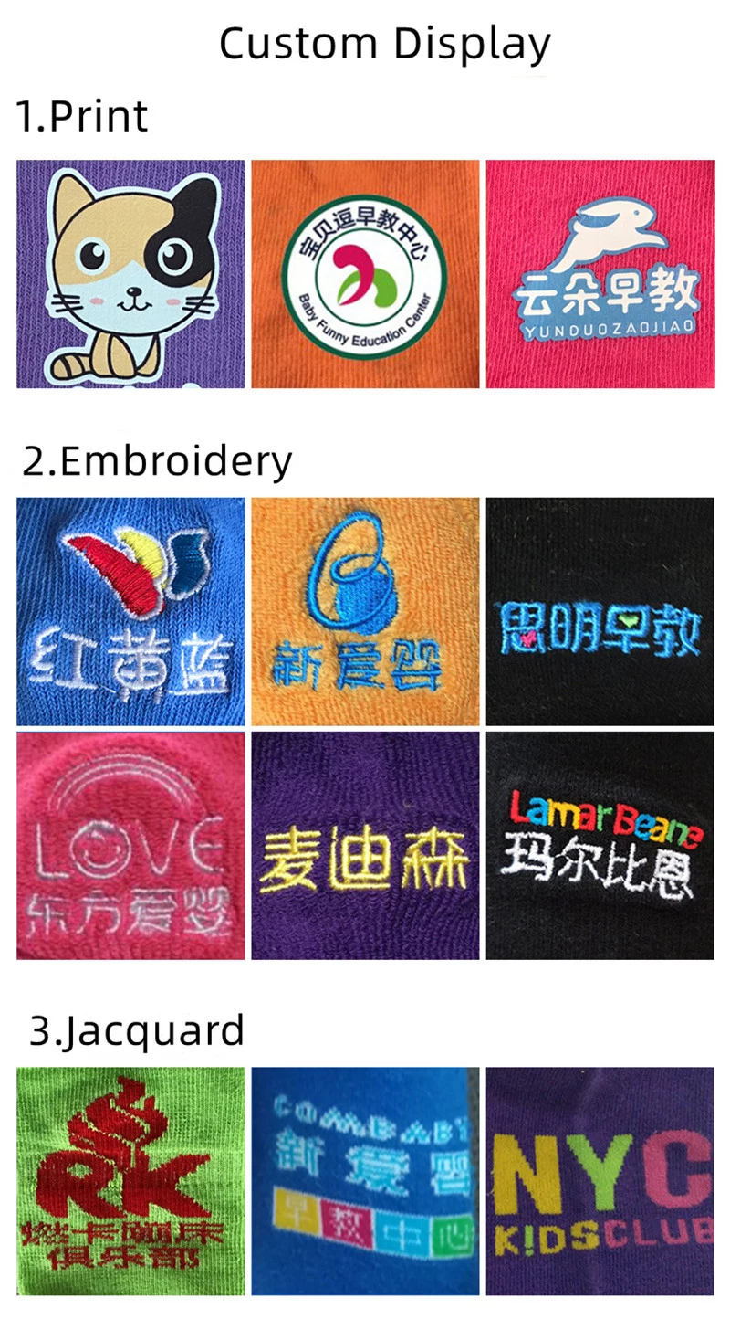 Non Slip Socks on Children Hood Center with Customized Logo