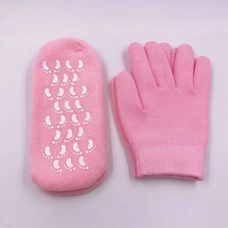 Amazon Hot Sale Exfoliating Gloves Foot Peel Mask Moisturizing Gel Socks SPA Gel Socks Silicone Foot SPA Gel Socks