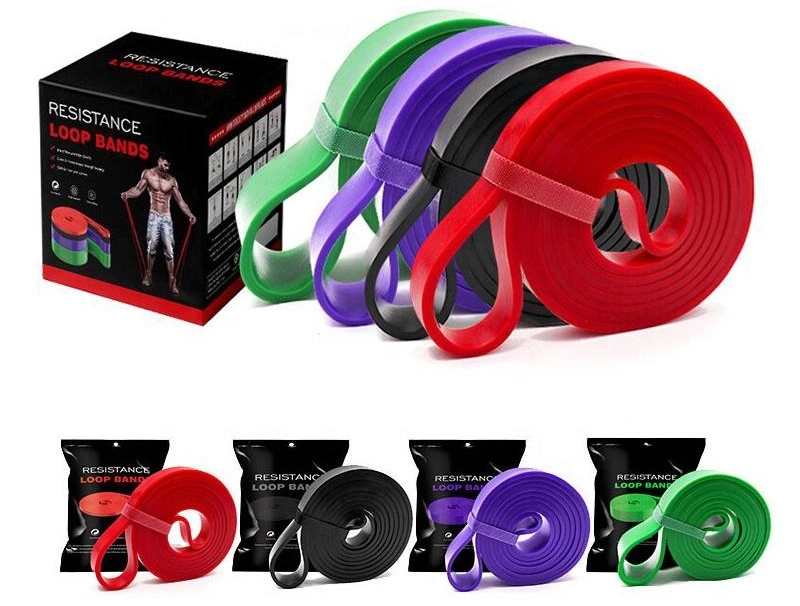 5-15 Lbs Yoga Elastic Resistance Loop Band Exercise Sports Stretching Bands