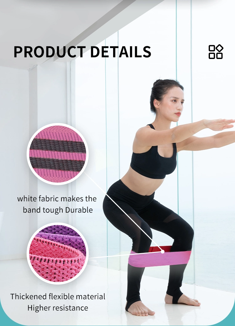 Brand Your Own Adjustable Fabric Resistance Hip Booty Band for Packing