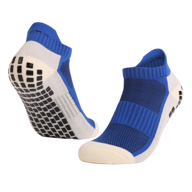 Factory Price Men Women Sports Football Slippers Socks Silicone Non-Slip Grip Soccer Ankle Socks