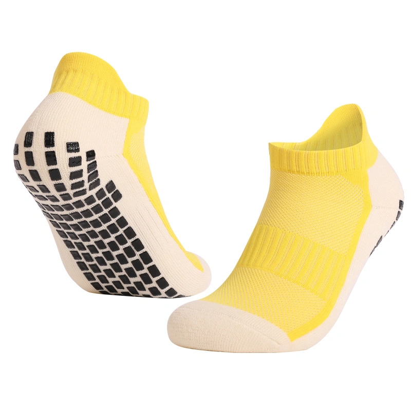 Factory Price Men Women Sports Football Slippers Socks Silicone Non-Slip Grip Soccer Ankle Socks